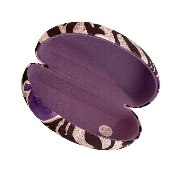 California Accessories Sunglass hard shell Case-purple and black NWT - Picture 2 of 8